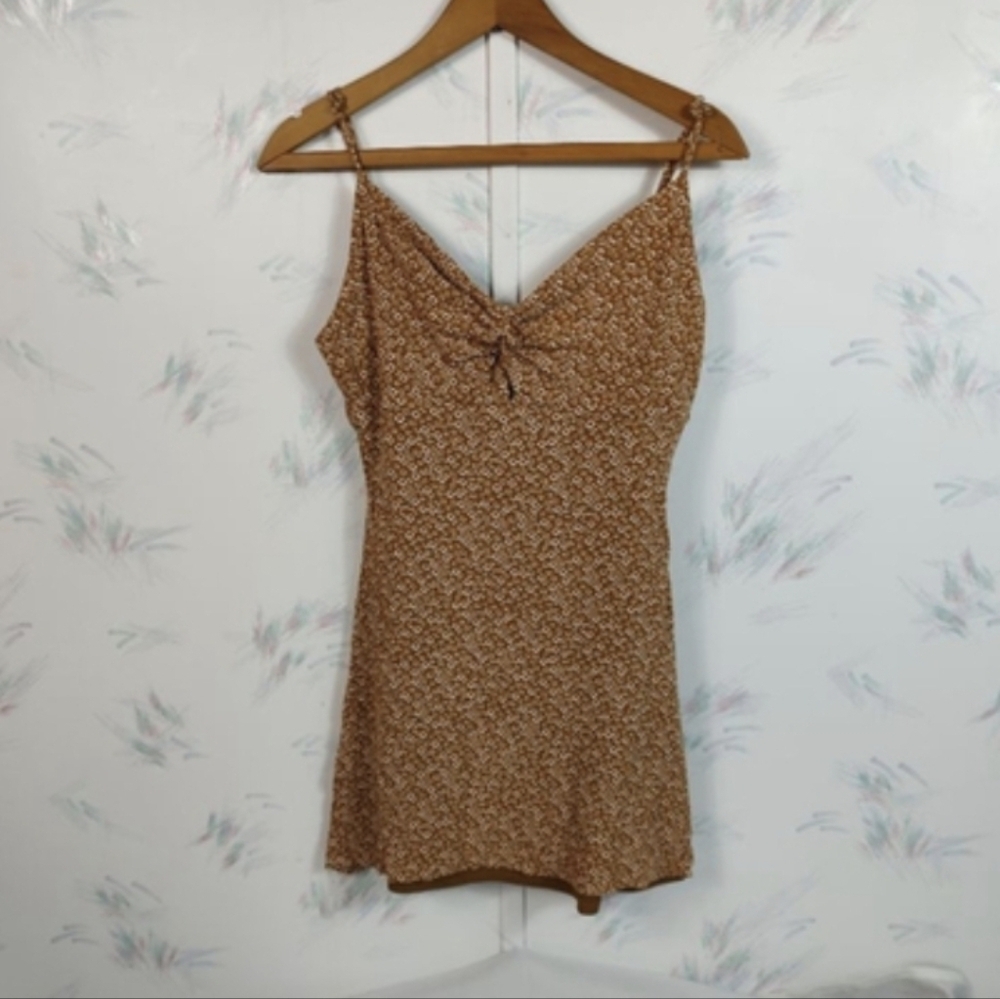 Altar'd State Womens Dress Size Medium Floral Print Sleeveless Mini Fit Flare